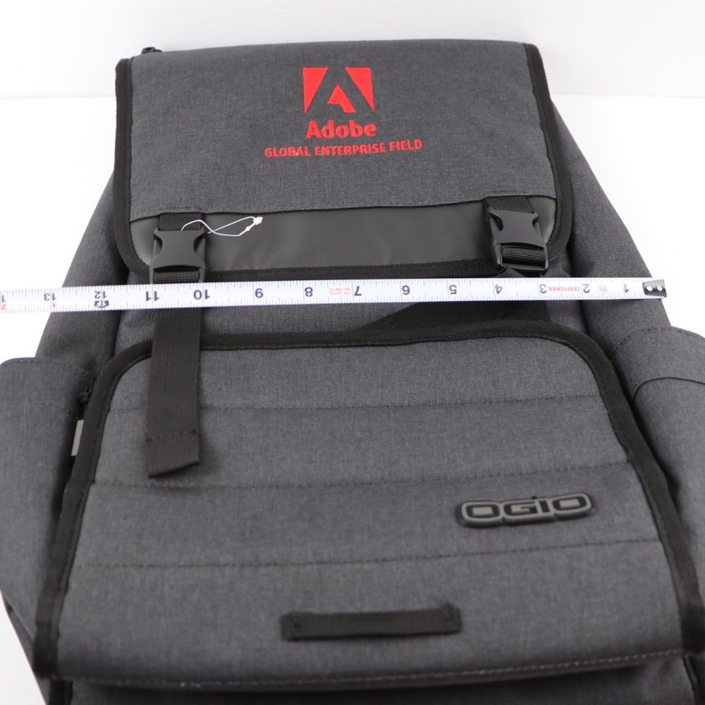 OGIO Apex Rucksack Adobe Embroidered Logo Computer Heather Gray Laptop Backpack - Picture 11 of 11